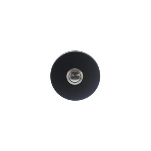 Intersteel Deurbel rond verdekt ø53x10 mat zwart met rvs