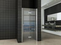 Wiesbaden vouwbare nisdeur 80x202 cm rechts 8 mm NANO glas
