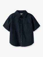 Effen hemd met korte mouwen voor jongens NAME IT taupe