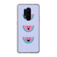 Smiley watermeloen: OnePlus 8 Pro Transparant Hoesje