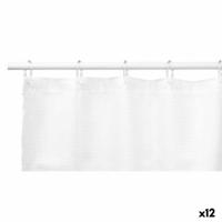 Douchegordijn Punten Wit Polyester 180 x 180 cm (12 Stuks)