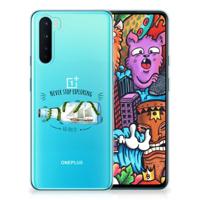 OnePlus Nord Telefoonhoesje met Naam Boho Bottle