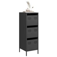 Hoge kast 39x35x103,5 cm staal zwart Hoge kast 39x35x103,5 cm staal zwart