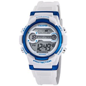 Calypso K5808/1 Kinderhorloge Digitaal kunststof blauw-wit 36 mm