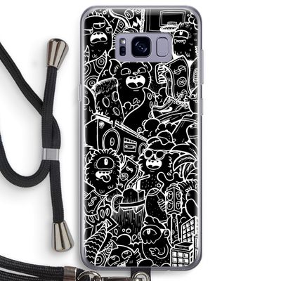 Vexx Black City : Samsung Galaxy S8 Plus Transparant Hoesje met koord