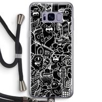 Vexx Black City : Samsung Galaxy S8 Plus Transparant Hoesje met koord