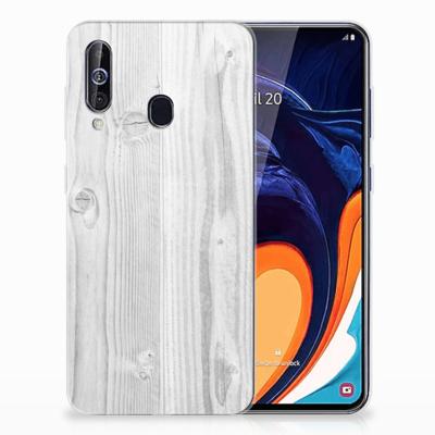 Samsung Galaxy A60 | Bumper Hoesje | White Wood