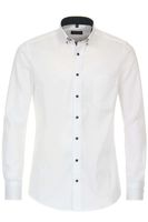 Redmond Modern Fit Overhemd wit, Faux-uni