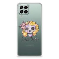 Silicone Back Case Samsung Galaxy M33 Boho Skull - thumbnail