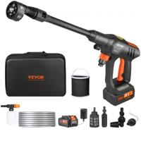 VEVOR accu-hogedrukreiniger, draadloze waterdrukreiniger, spuitpistool, hogedrukreinigerpistool (250W 21V, 50bar, voor mobiele reiniging en irrigatie, 4L/min, incl. accessoires, oplader)