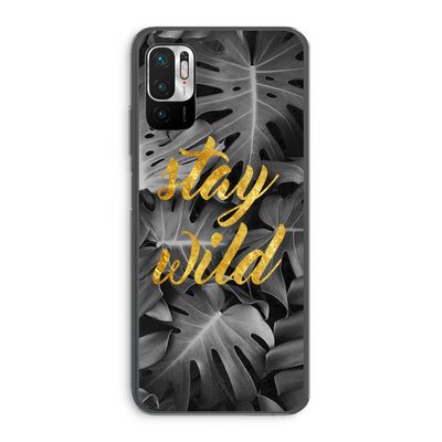 Stay wild: Xiaomi Redmi Note 10 5G Transparant Hoesje