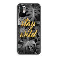 Stay wild: Xiaomi Redmi Note 10 5G Transparant Hoesje