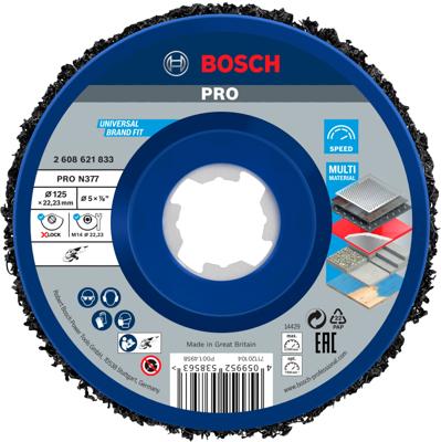 Bosch Accessoires X-LOCK Reinigingsschijf N377 Metal, Ø125mm - 2608621833