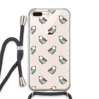 Vogeltjes: iPhone 7 PLUS Transparant Hoesje met koord