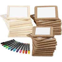 Groepsset Onderzetters beschilderen, standaardkleuren, extra kleuren, 30 stuk, 1 set