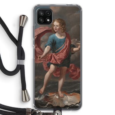 Soap Bubbles: Samsung Galaxy A22 5G Transparant Hoesje met koord
