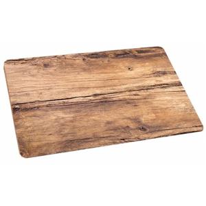 Placemat kunststof eikenhout opdruk - 44 x 28,5 cm - Tafel dekken