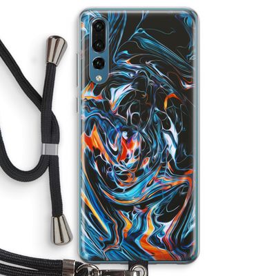 Black Unicorn: Huawei P20 Pro Transparant Hoesje met koord