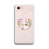 GRL PWR Flower: Google Pixel 3 Transparant Hoesje