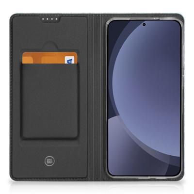 Samsung Galaxy S25 Plus Book | Wallet Case | Wood Blue