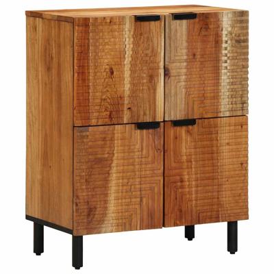 Dressoir met plank Bruin 60 x 33 x 75 cm Massief acaciahout