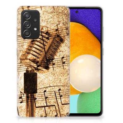 Samsung Galaxy A52 (5G/4G) | Siliconen hoesje | met foto Bladmuziek