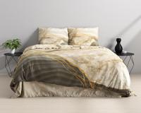 RoyalTextile - Botticino Dekbedovertrek Katoen-Satijn - Taupe - 240 x 220