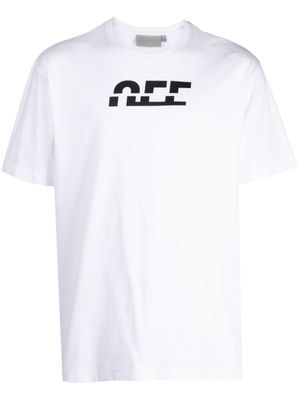 Off Duty t-shirt Split à logo imprimé - Blanc