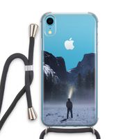 Wanderlust: iPhone XR Transparant Hoesje met koord