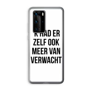 Meer verwacht: Huawei P40 Pro Transparant Hoesje