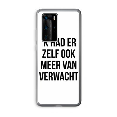 Meer verwacht: Huawei P40 Pro Transparant Hoesje