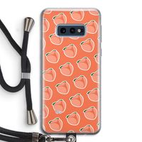 Just peachy: Samsung Galaxy S10e Transparant Hoesje met koord