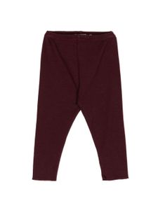 Bonpoint legging en coton à coutures apparentes - Rouge