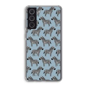 Zebra: Samsung Galaxy S21 FE Transparant Hoesje