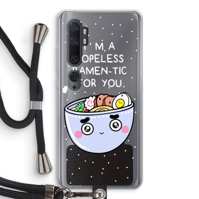 I'm A Hopeless Ramen-Tic For You: Xiaomi Mi Note 10 Transparant Hoesje met koord