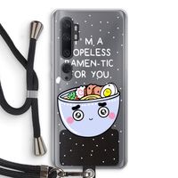 I'm A Hopeless Ramen-Tic For You: Xiaomi Mi Note 10 Transparant Hoesje met koord