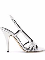 Giuseppe Zanotti sandales Lybra à bride arrière - Argent - thumbnail