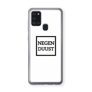 Negenduust vierkant: Samsung Galaxy A21s Transparant Hoesje