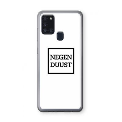Negenduust vierkant: Samsung Galaxy A21s Transparant Hoesje