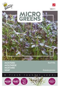 Microgreens Mosterd Red Frills - Buzzy