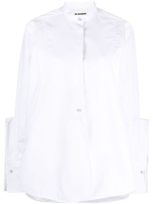 Jil Sander chemise à col officier - Blanc