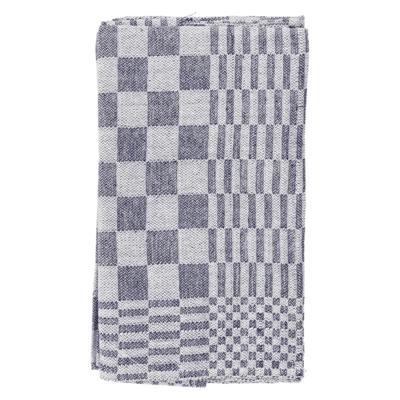Theedoeken blok 60x65 blauw pak a 6 st.