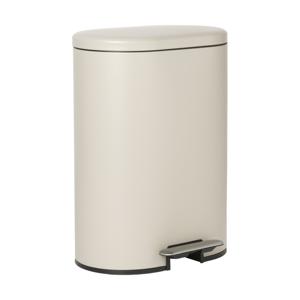 Pedaalemmer ovaal - beige - 50 liter