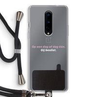 gij beslist: OnePlus 8 Transparant Hoesje met koord