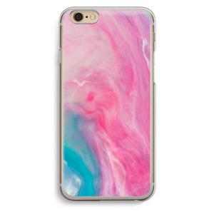 Roze explosie: iPhone 6 / 6S Transparant Hoesje