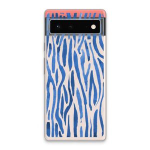 Blauwe nerven: Google Pixel 6 Transparant Hoesje