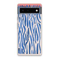 Blauwe nerven: Google Pixel 6 Transparant Hoesje