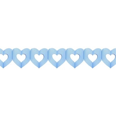 Hartjes slingers geboorte jongen blauw 3 meter