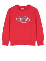 Diesel Kids sweat Joey à logo embossé - Rouge