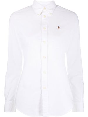 Polo Ralph Lauren chemise Oxford à logo brodé - Blanc
